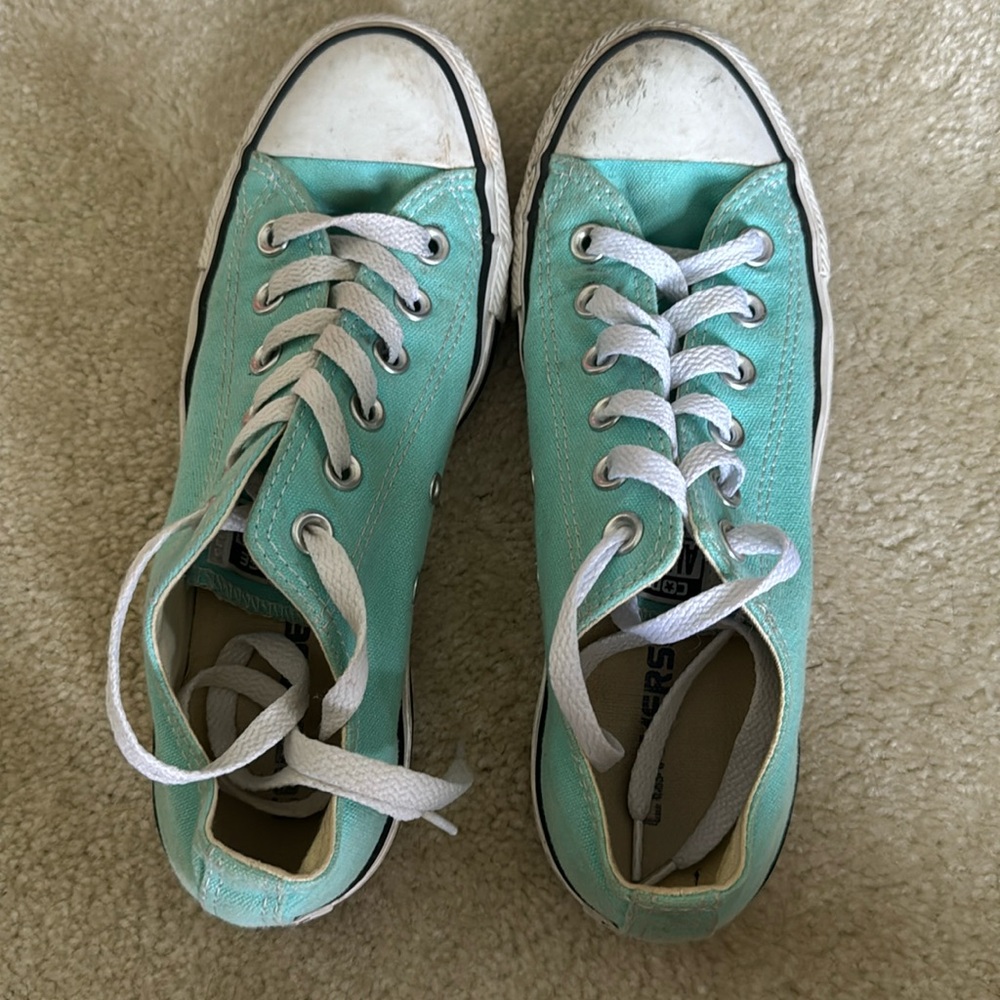 Mint Green Low Converse